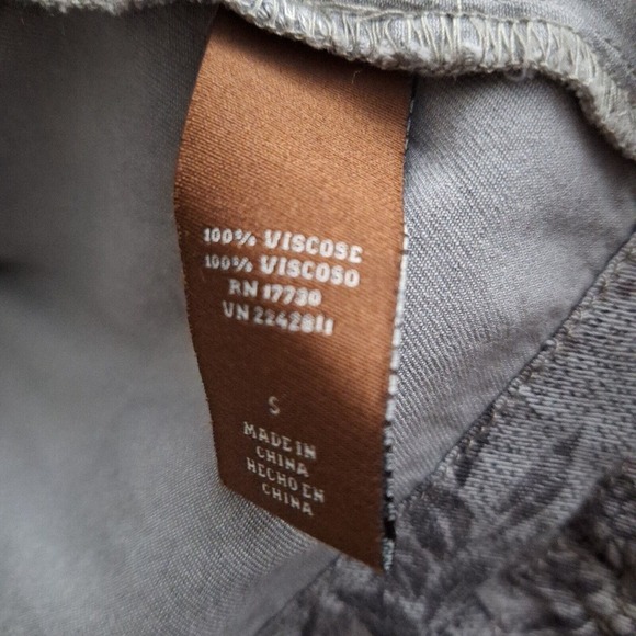 Knox Rose Cardigan Small Floral Gray Black Cover Topper Duster Lightweight Tie - Picture 8 of 8